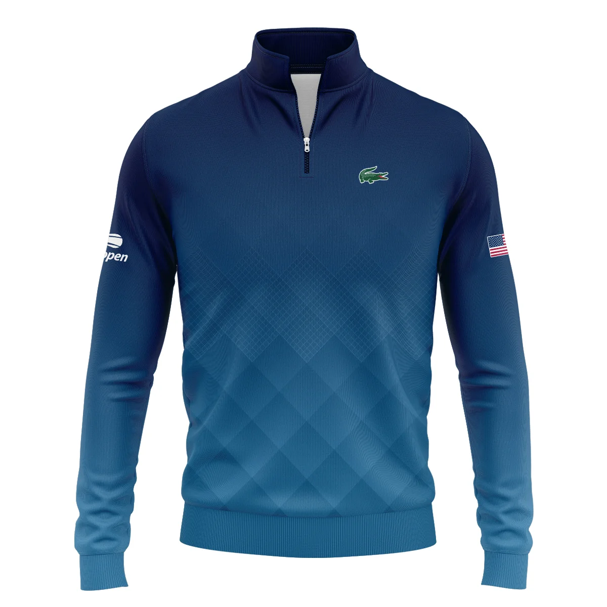 Lacoste Blue Abstract Background US Open Tennis Champions Hoodie Shirt Style Classic Hoodie Shirt