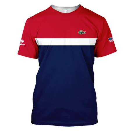 Lacoste Blue Red White Background US Open Tennis Champions Quarter-Zip Jacket Style Classic Quarter-Zip Jacket