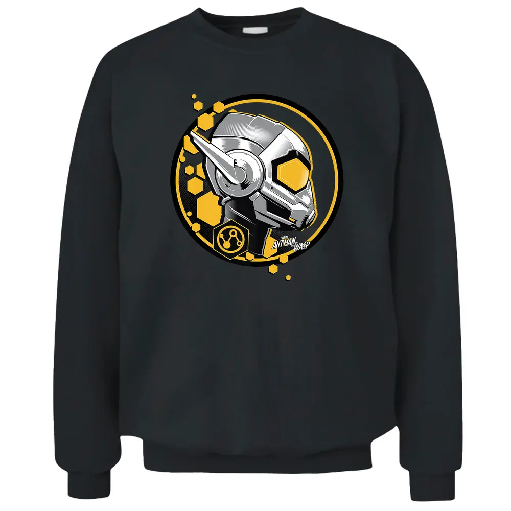 Marvel Ant-man And The Wasp Yellow Hex Stamp Premium Pullover Sweatshirt