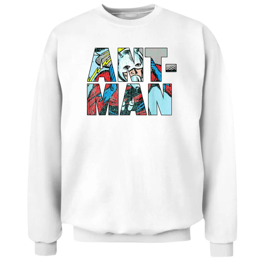 Marvel Ant-man Classic Comic Letter Fill Pullover Sweatshirt