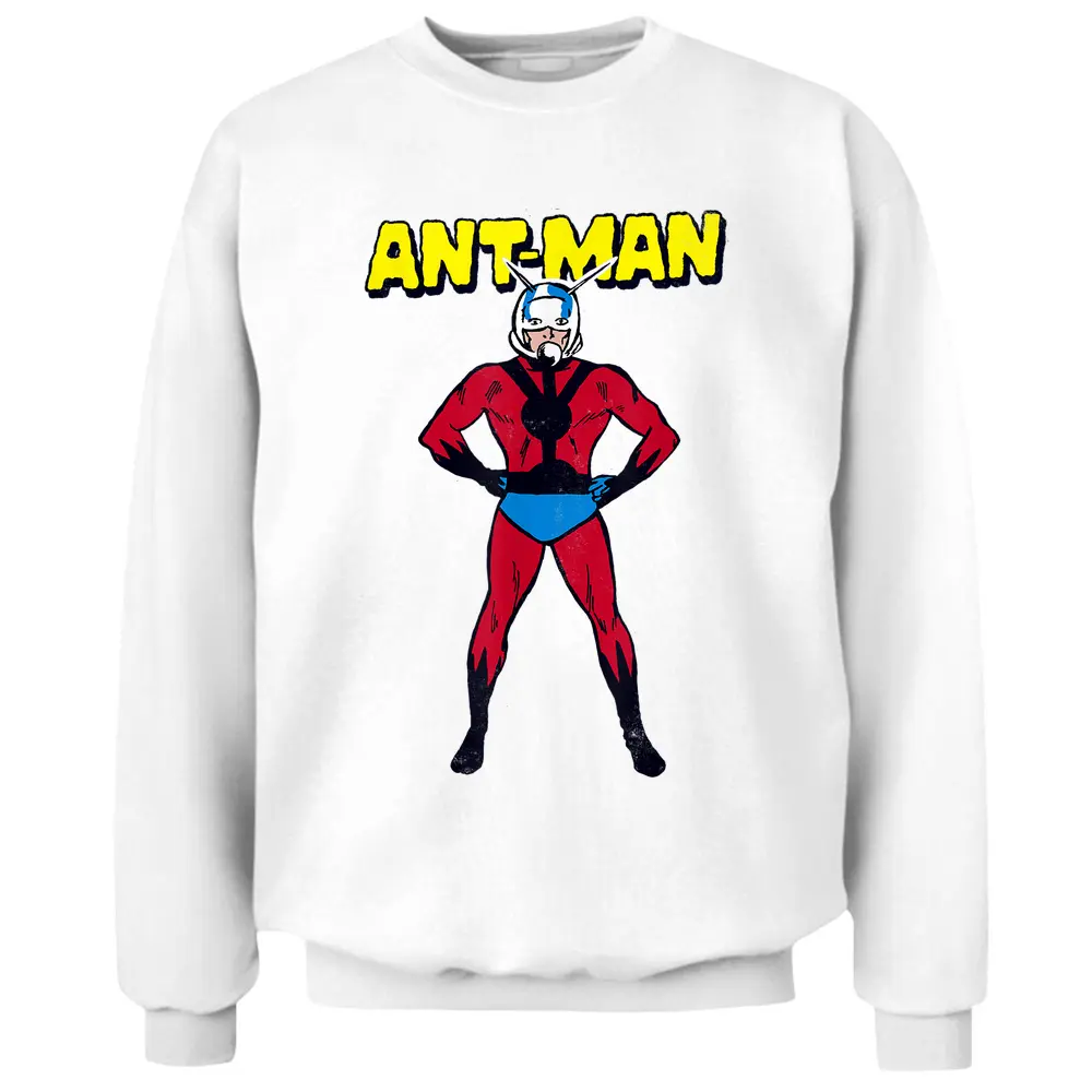 Marvel Ant-man Classic Retro Comic Profile Graphic Pullover Sweatshirt