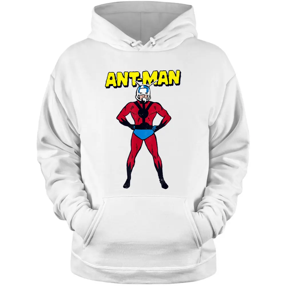 Marvel Ant-man Classic Retro Comic Profile Graphic Pullover Hoodie