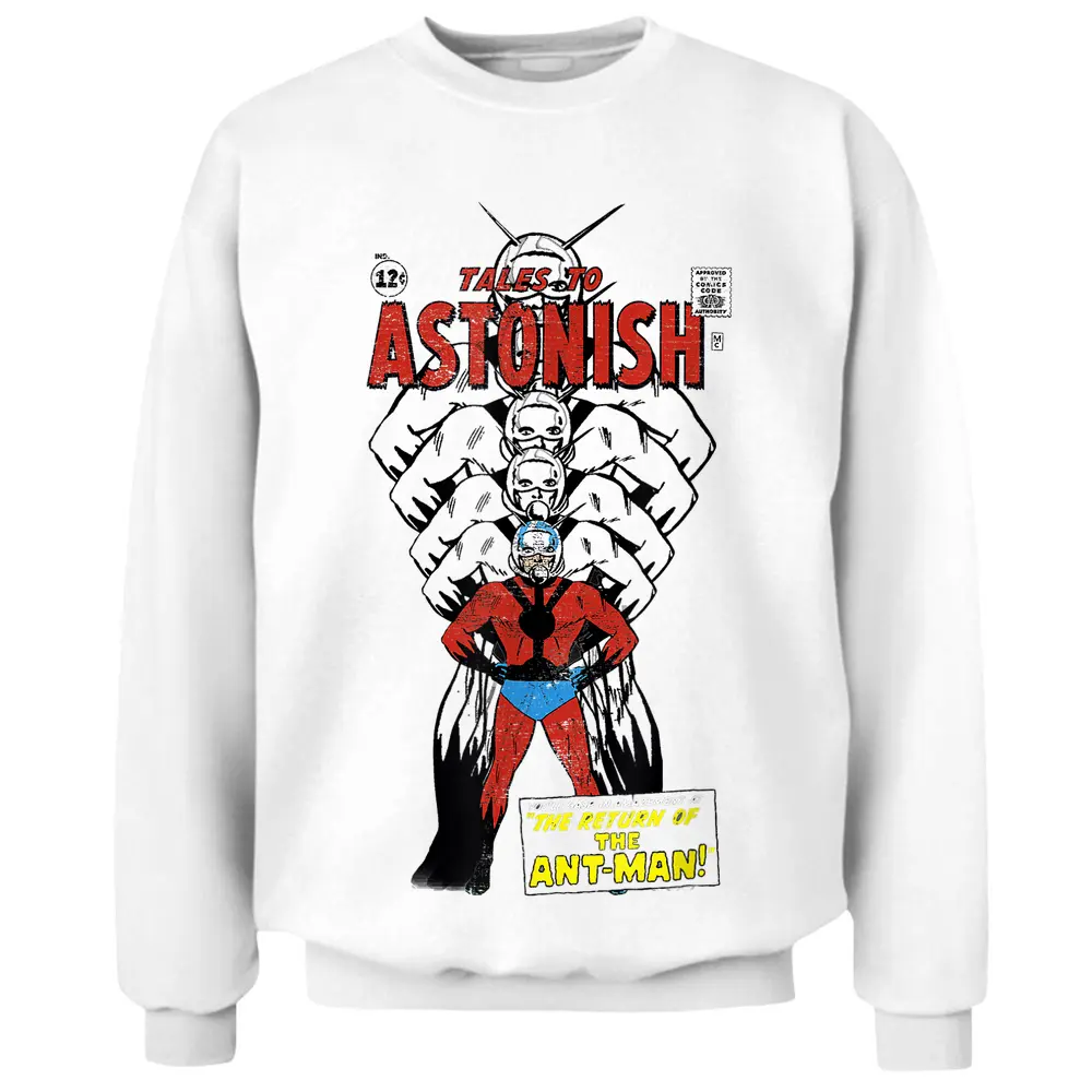 Marvel Ant-man Classic Retro Getting Bigger Graphic Pullover Sweatshirt