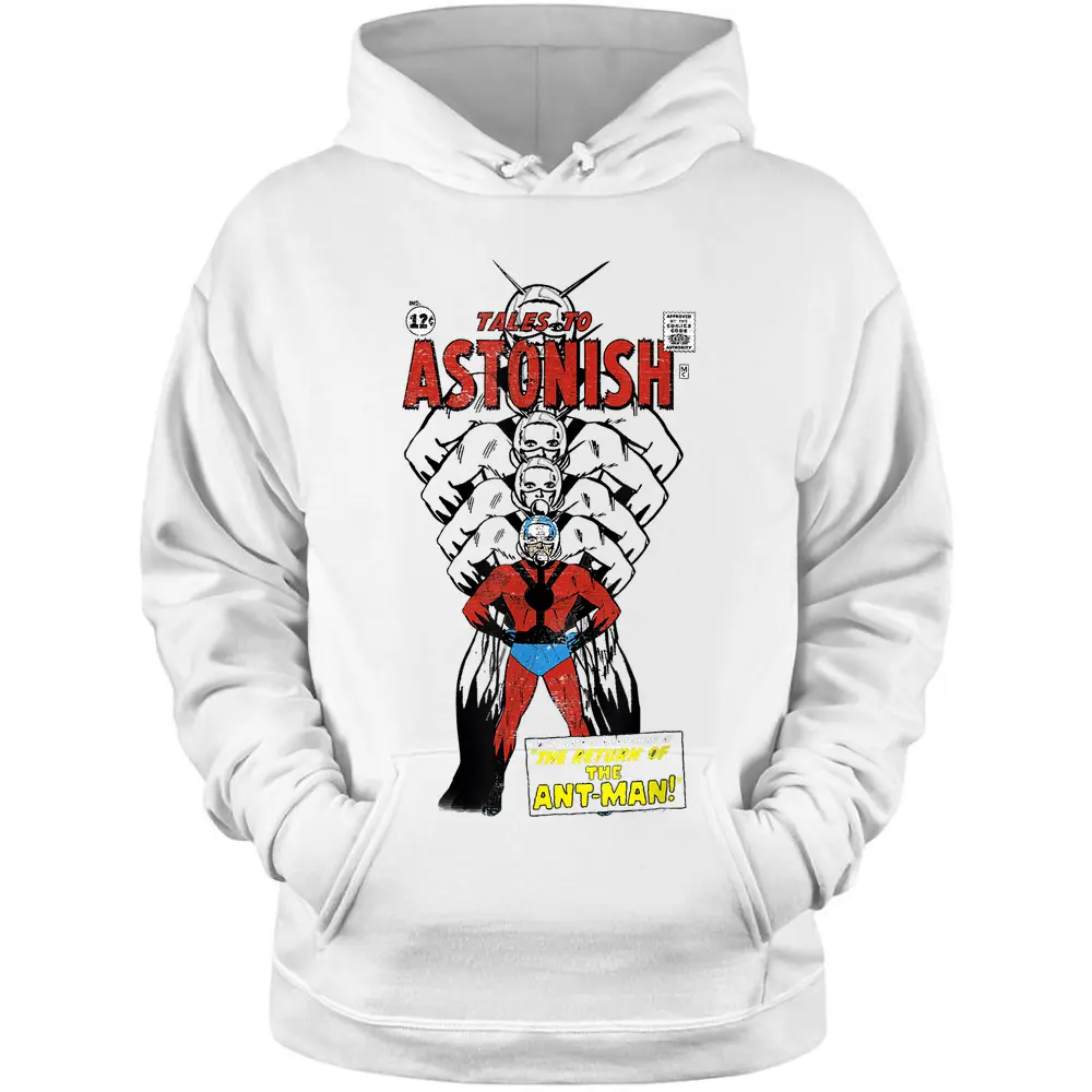 Marvel Ant-man Classic Retro Getting Bigger Graphic Pullover Hoodie