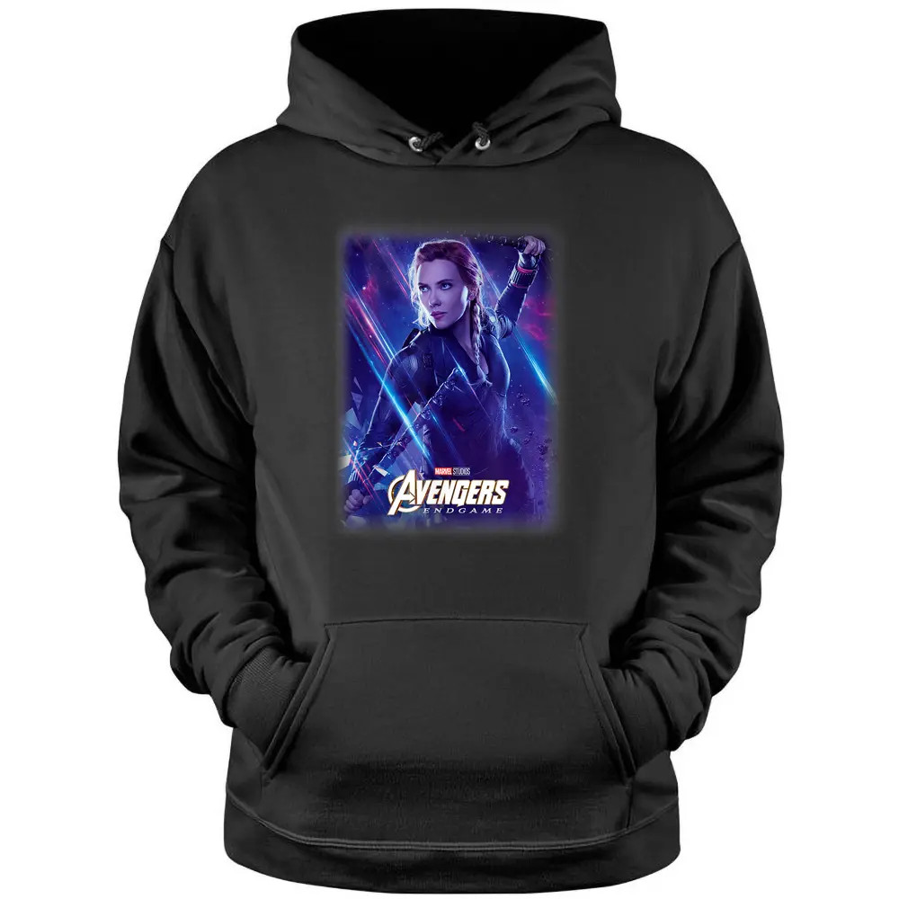 Marvel Avengers Endgame Black Widow Galactic Poster Pullover Hoodie