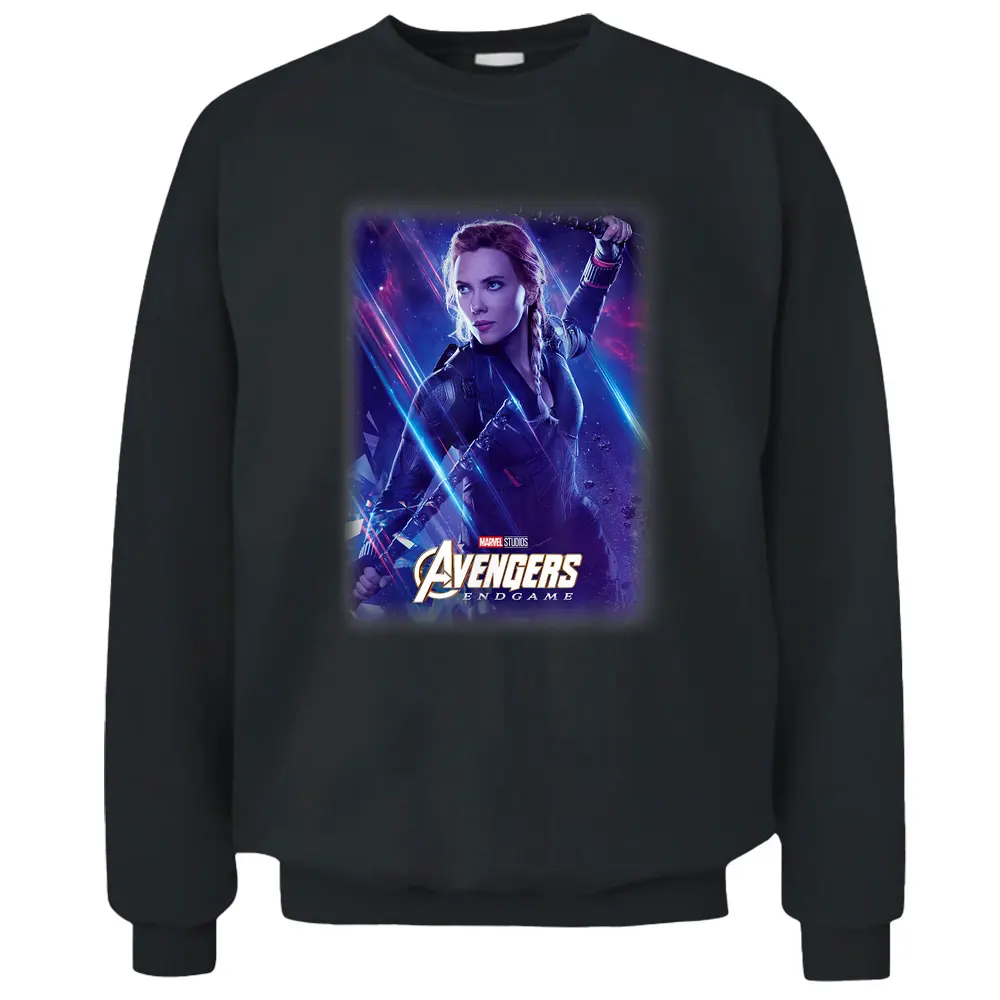 Marvel Avengers Endgame Black Widow Galactic Poster Pullover Sweatshirt