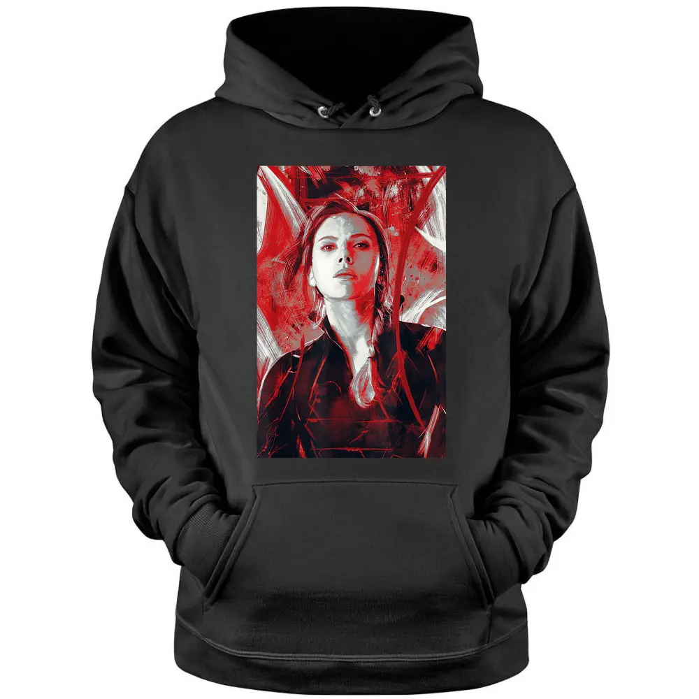 Marvel Avengers Endgame Black Widow Painting Graphic T-shirt Pullover Hoodie