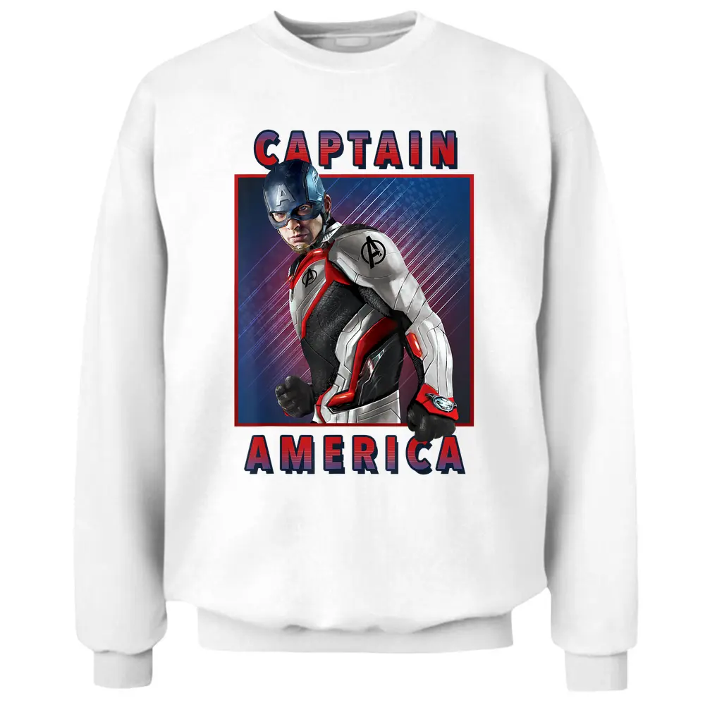 Marvel Avengers Endgame Captain America Solo Graphic Pullover Sweatshirt