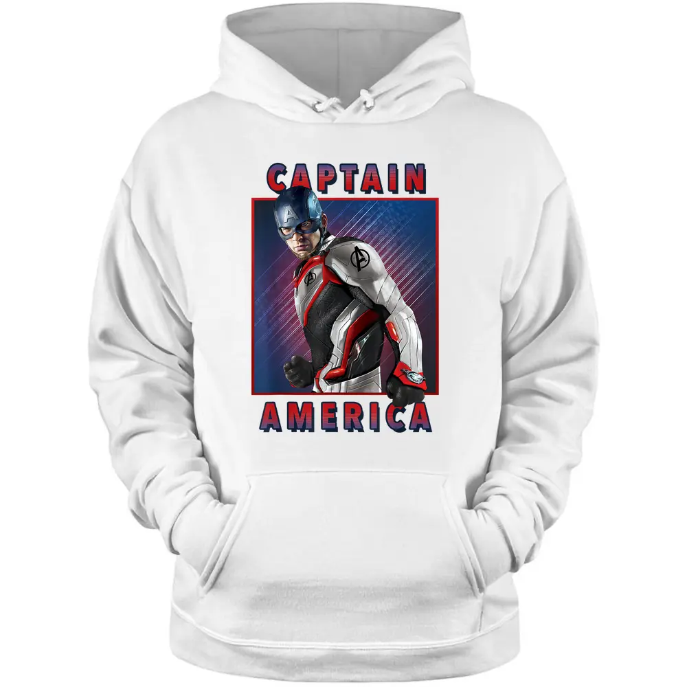 Marvel Avengers Endgame Captain America Solo Graphic Pullover Hoodie