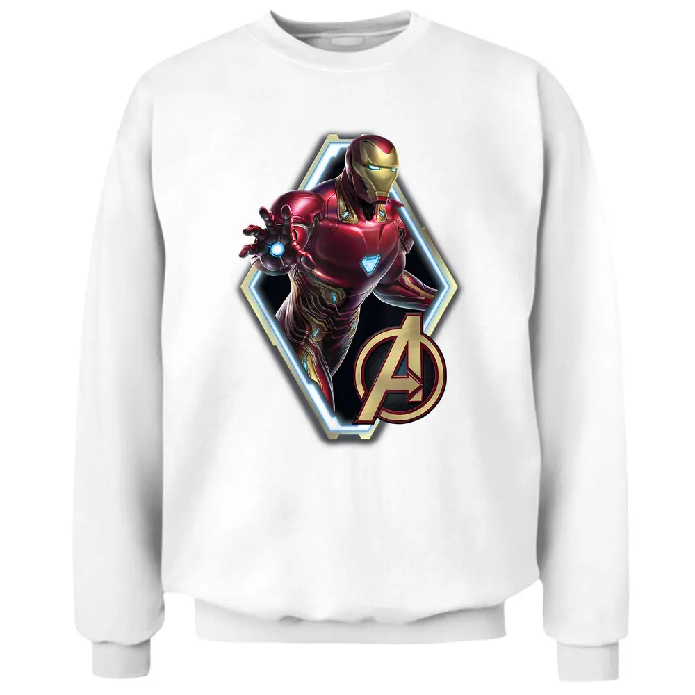 Marvel Avengers Endgame Iron Man Logo Graphic Pullover Sweatshirt