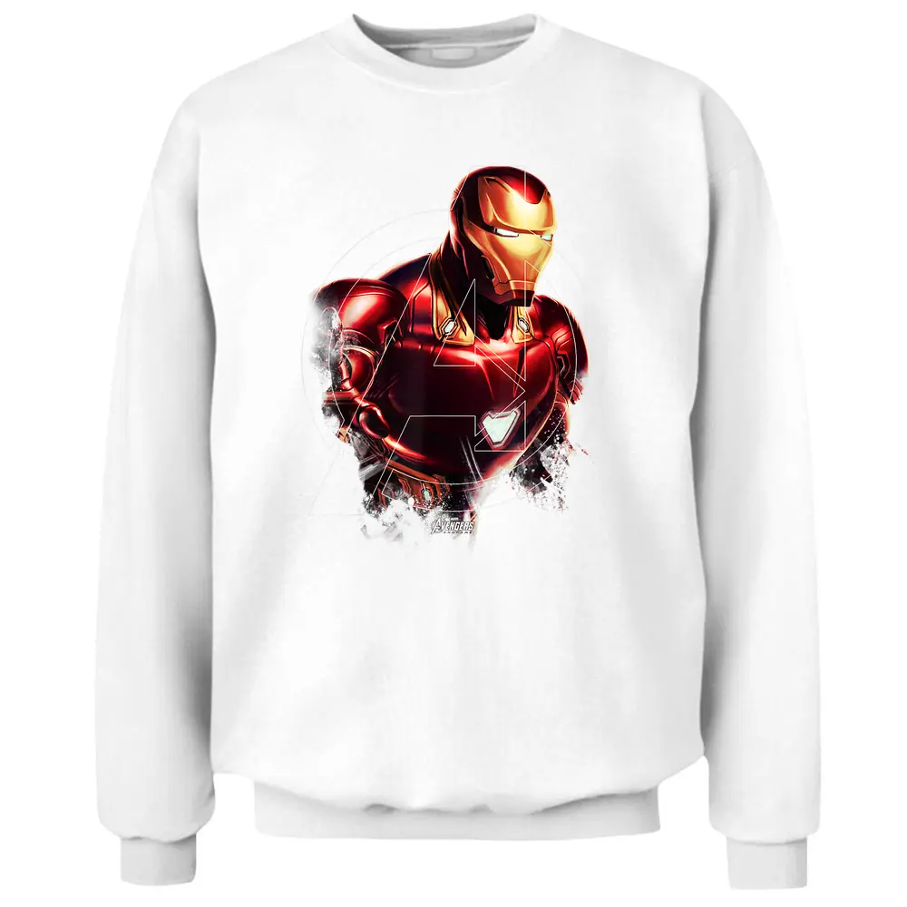 Marvel Avengers Endgame Iron Man Portrait Graphic Pullover Sweatshirt