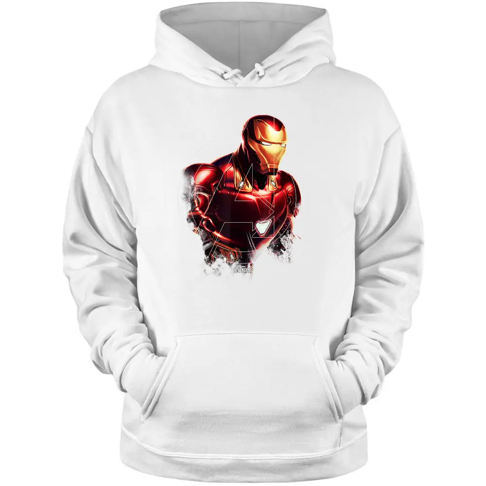 Marvel Avengers Endgame Iron Man Portrait Graphic Pullover Hoodie