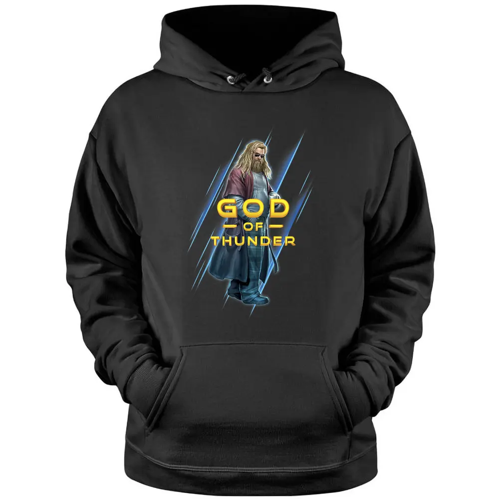 Marvel Avengers Endgame Thor God Of Thunder Portrait Pullover Hoodie