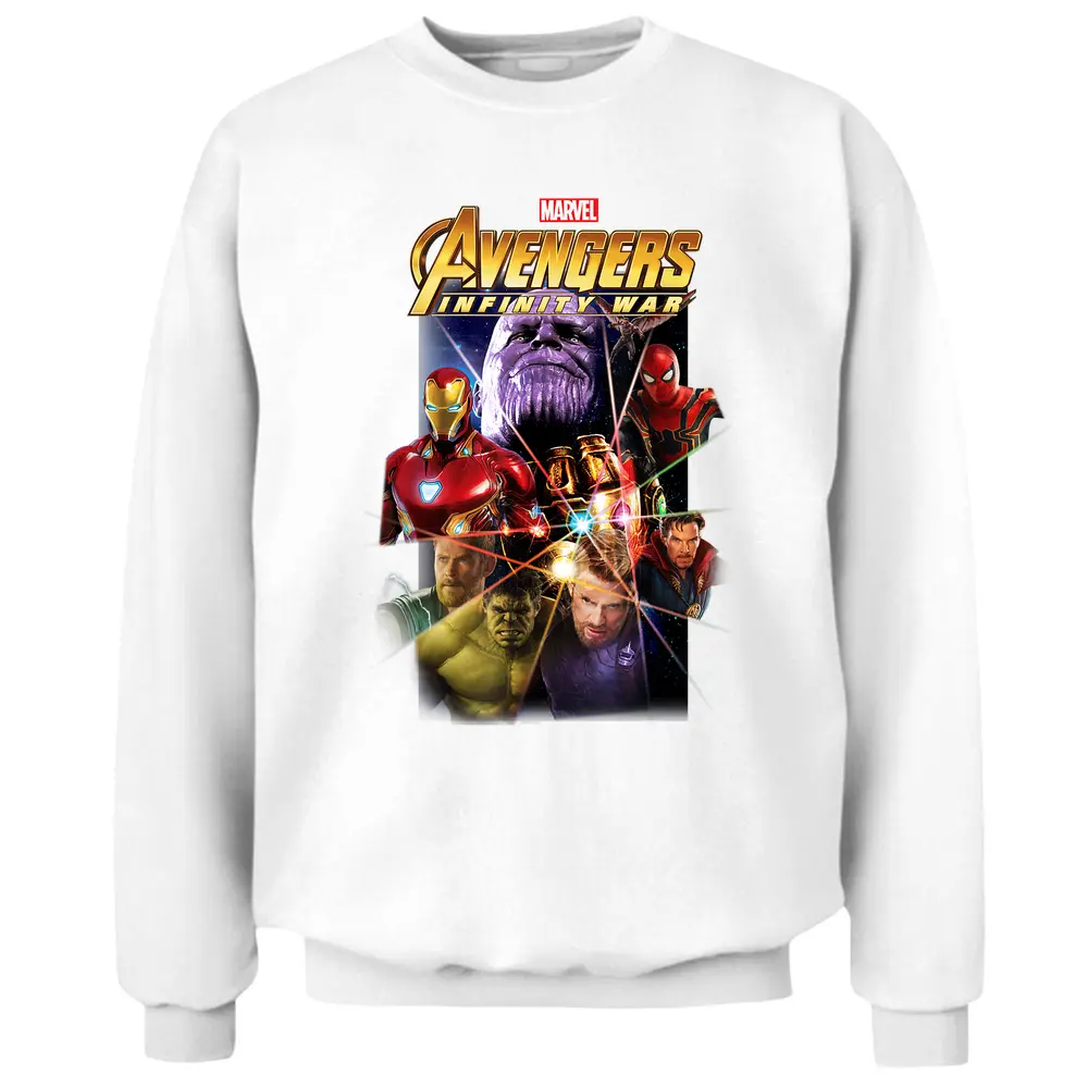 Marvel Avengers Infinity War Gauntlet Prism Graphic Pullover Sweatshirt