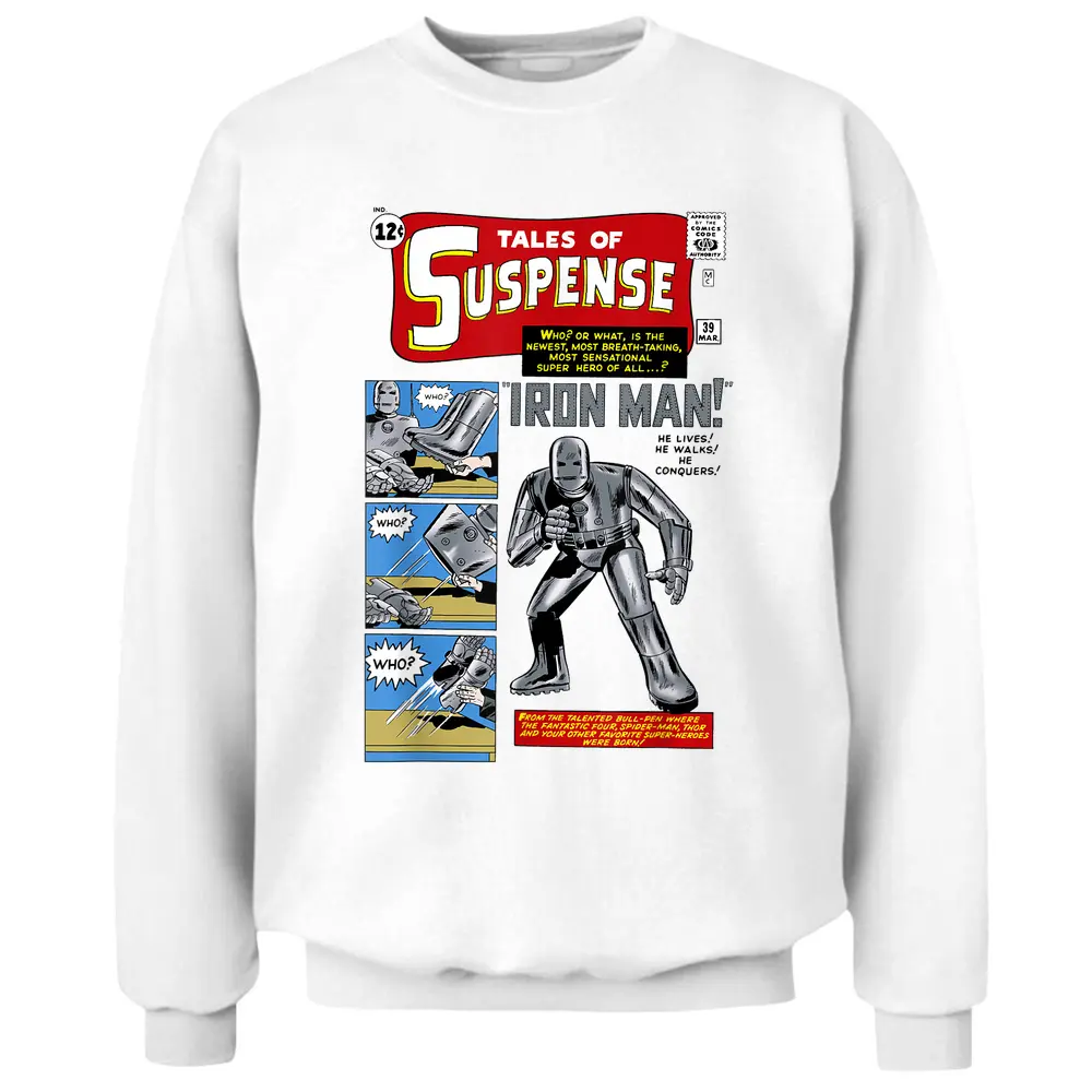 Marvel Avengers Iron Man Tales Of Suspense Comic Cover Pullover Sweatshirt