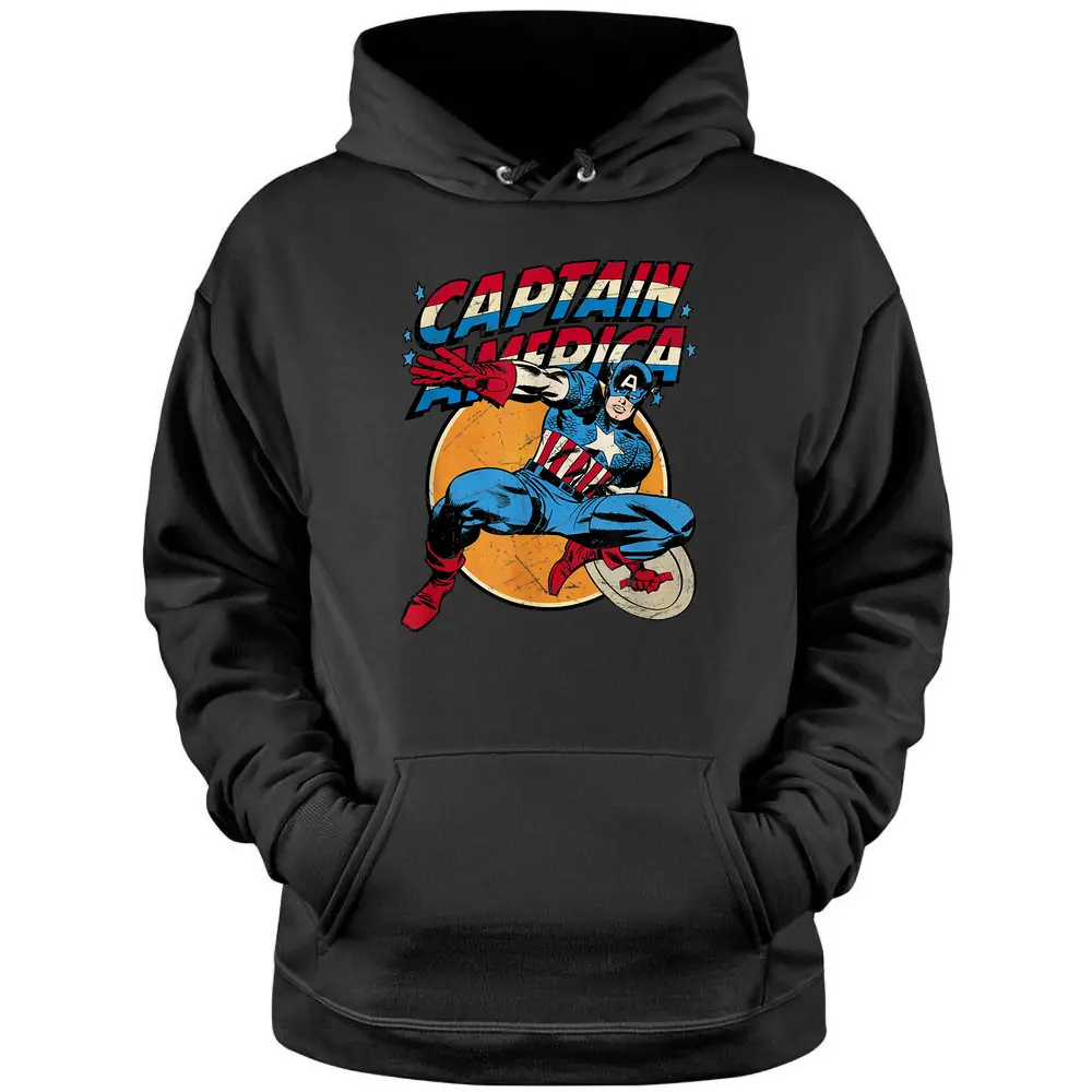 Marvel Avengers Vintage Captain America Avengers Comic Pullover Hoodie