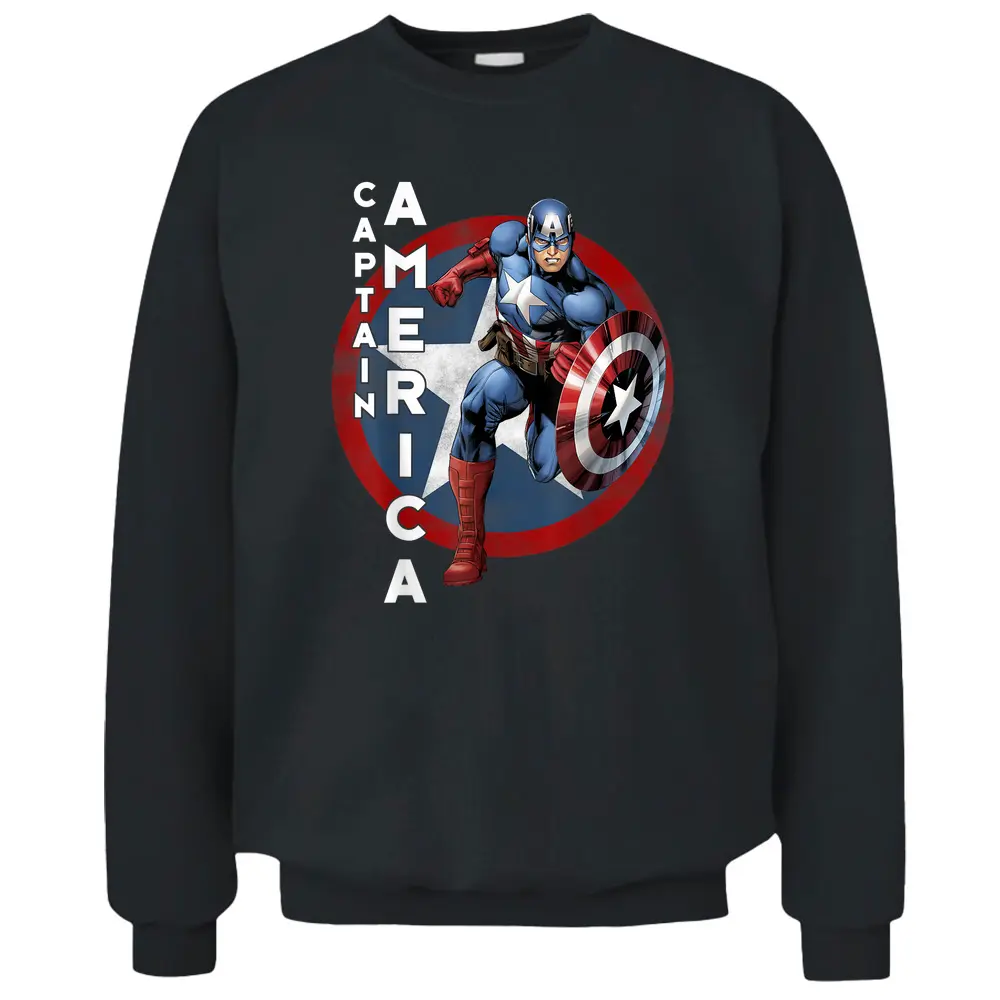 Marvel Avengers Vintage Captain America Avengers Icon Pullover Sweatshirt