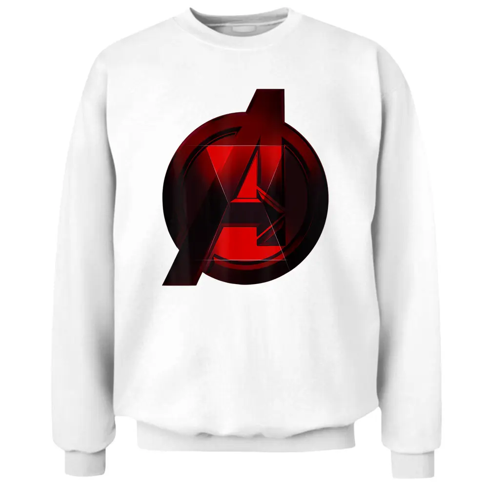 Marvel Black Widow Avengers Logo Fill Pullover Sweatshirt