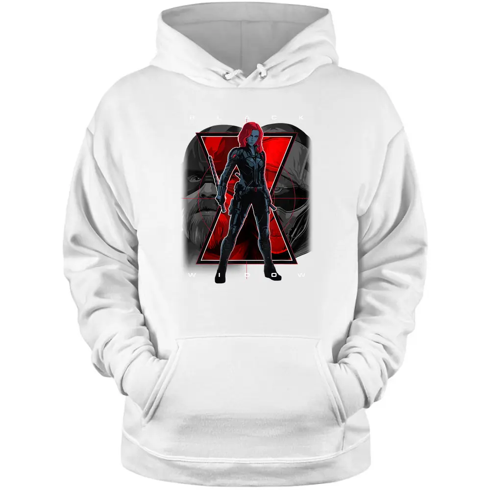 Marvel Black Widow Big Three Logo Pullover Hoodie