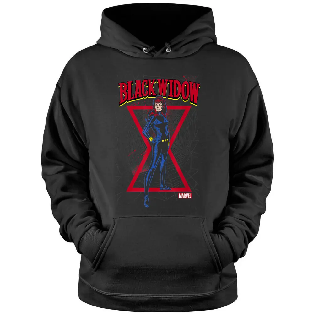 Marvel Black Widow Classic Retro Comic Stance T-shirt Pullover Hoodie