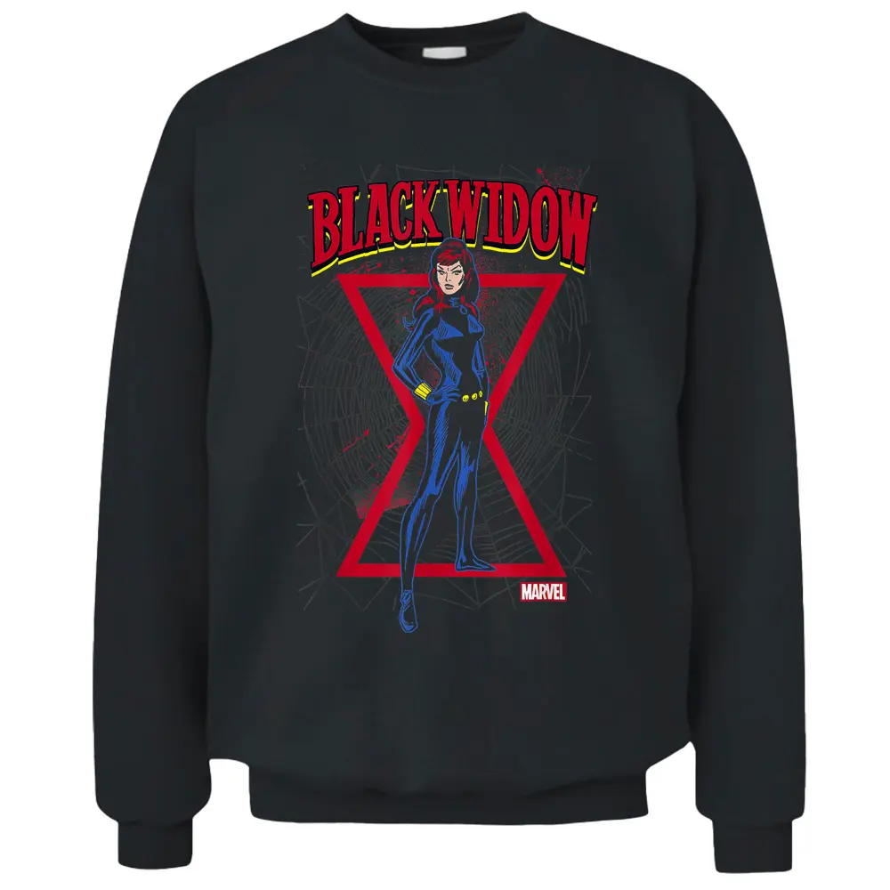 Marvel Black Widow Classic Retro Comic Stance T-shirt Pullover Sweatshirt