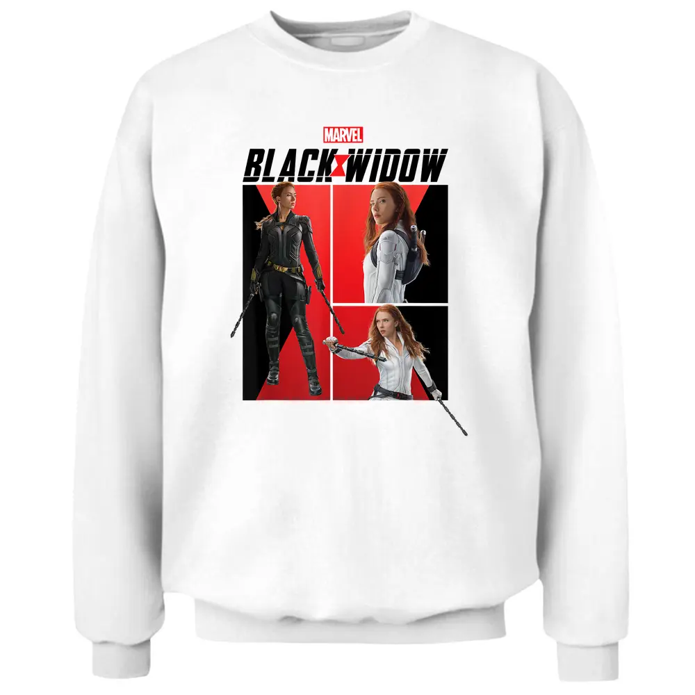 Marvel Black Widow Comic Panels Pullover Sweatshirt