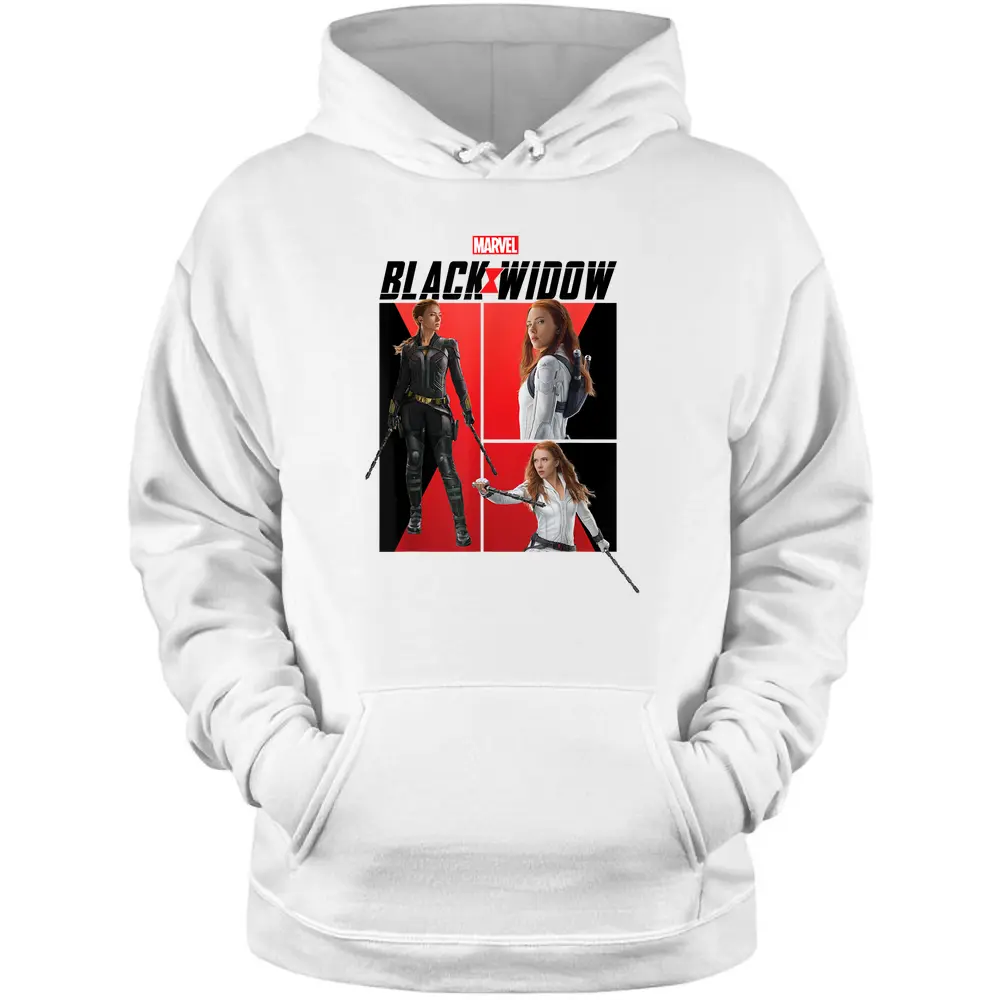 Marvel Black Widow Comic Panels Pullover Hoodie