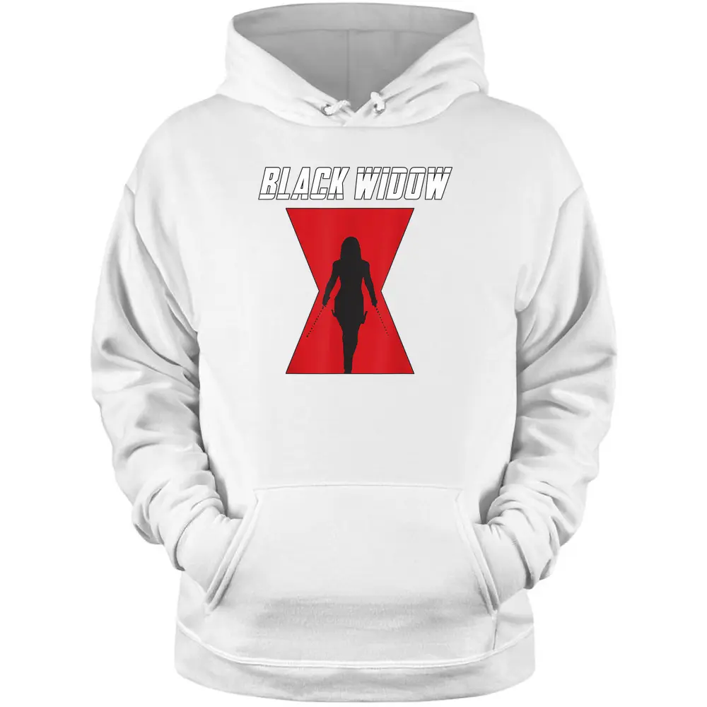 Marvel Black Widow Logo Silhouette Pullover Hoodie