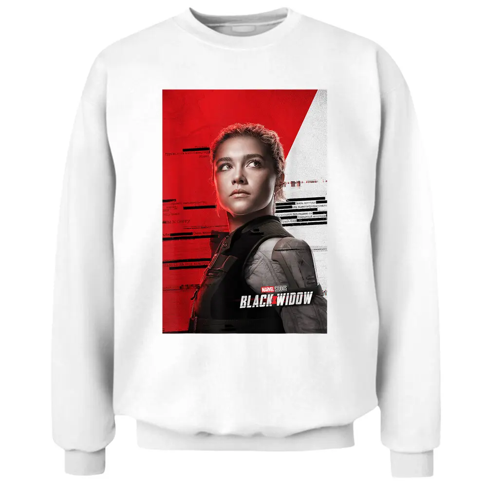 Marvel Black Widow Yelena Belova Character Poster Pullover Sweatshirt