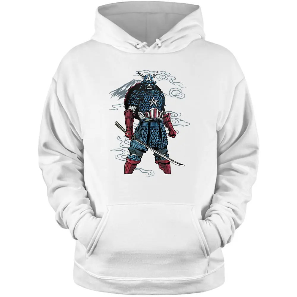 Marvel Captain America Mountain Samurai Graphic Pullover Hoodie