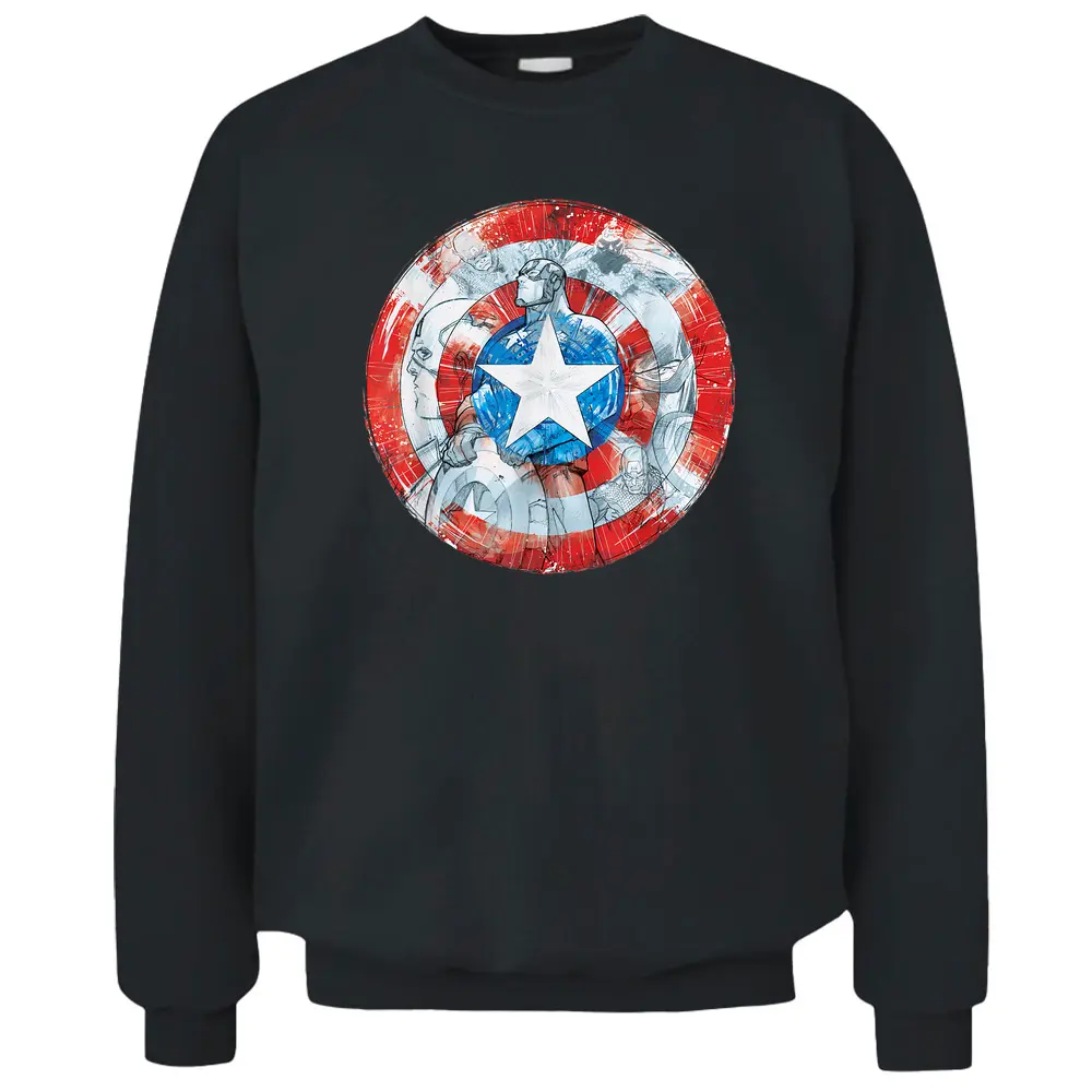 Marvel Captain America Shield Pullover Sweatshirt