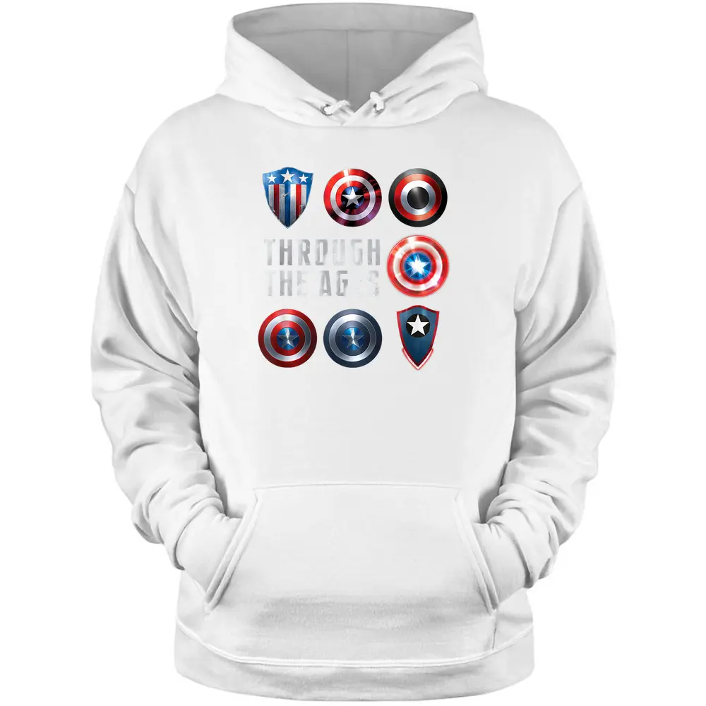 Marvel Captain America Shield Styles Pullover Hoodie