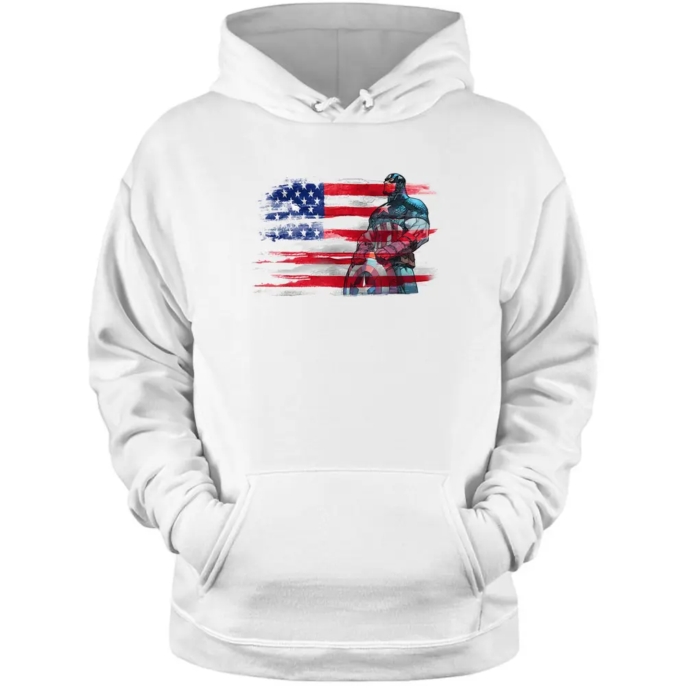 Marvel Captain America Stand To Honor Redwhiteblue Pullover Hoodie