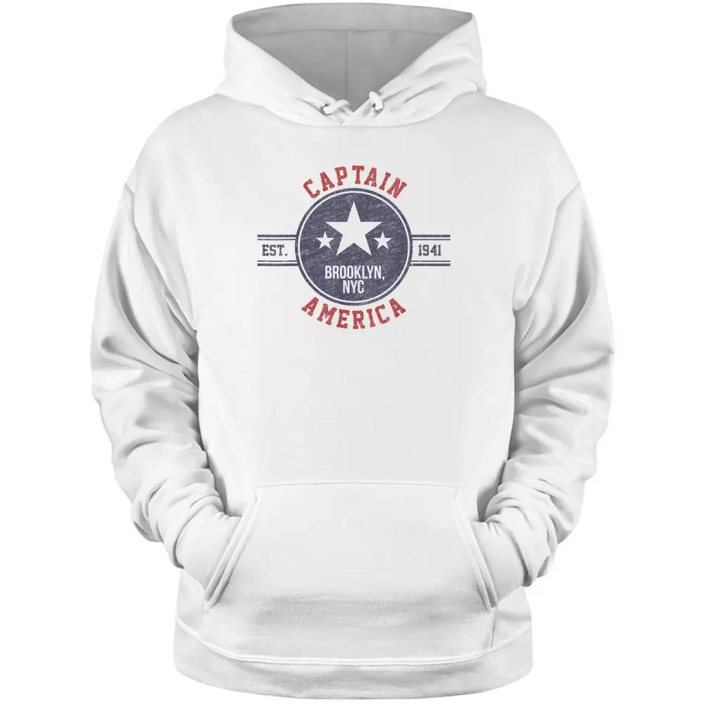 Marvel Captain America Vintage Est.1941 Star Badge T-shirt Pullover Hoodie