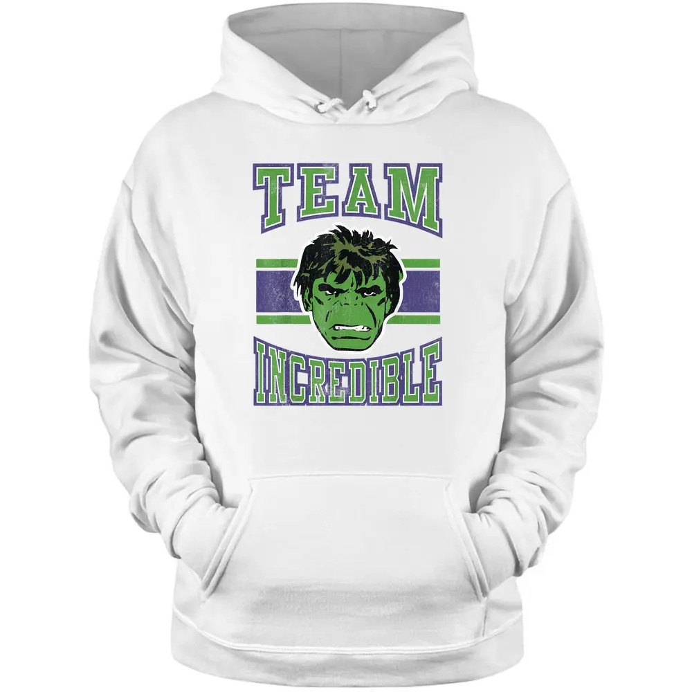 Marvel Classic Team Incredible Hulk Graphic Pullover Hoodie