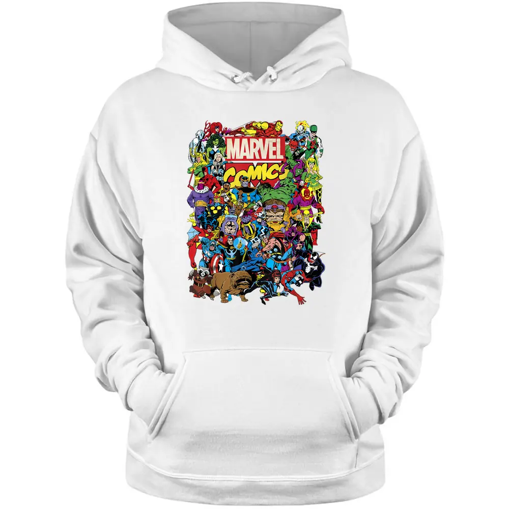 Marvel Comics Heroes Group Shot Pullover Hoodie