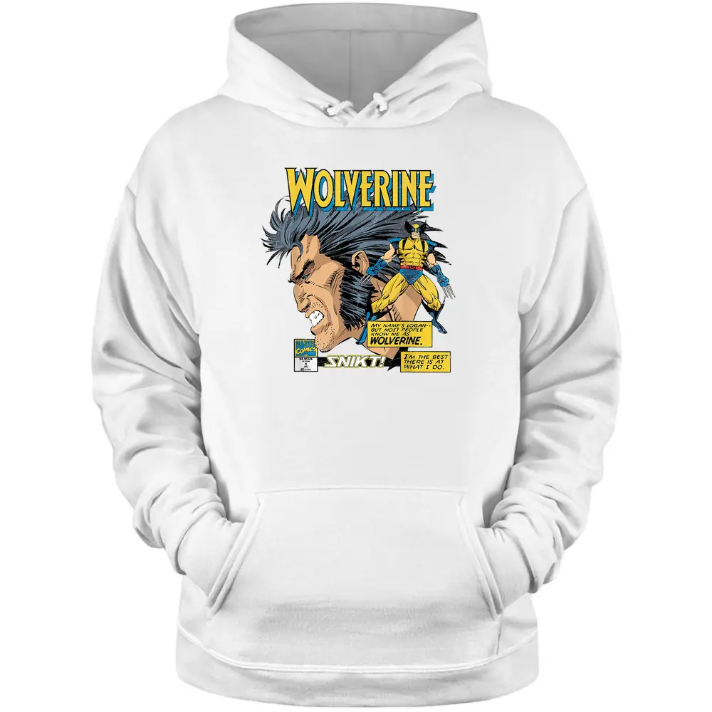 Marvel Comics Wolverine Classic Logan Retro Pullover Hoodie