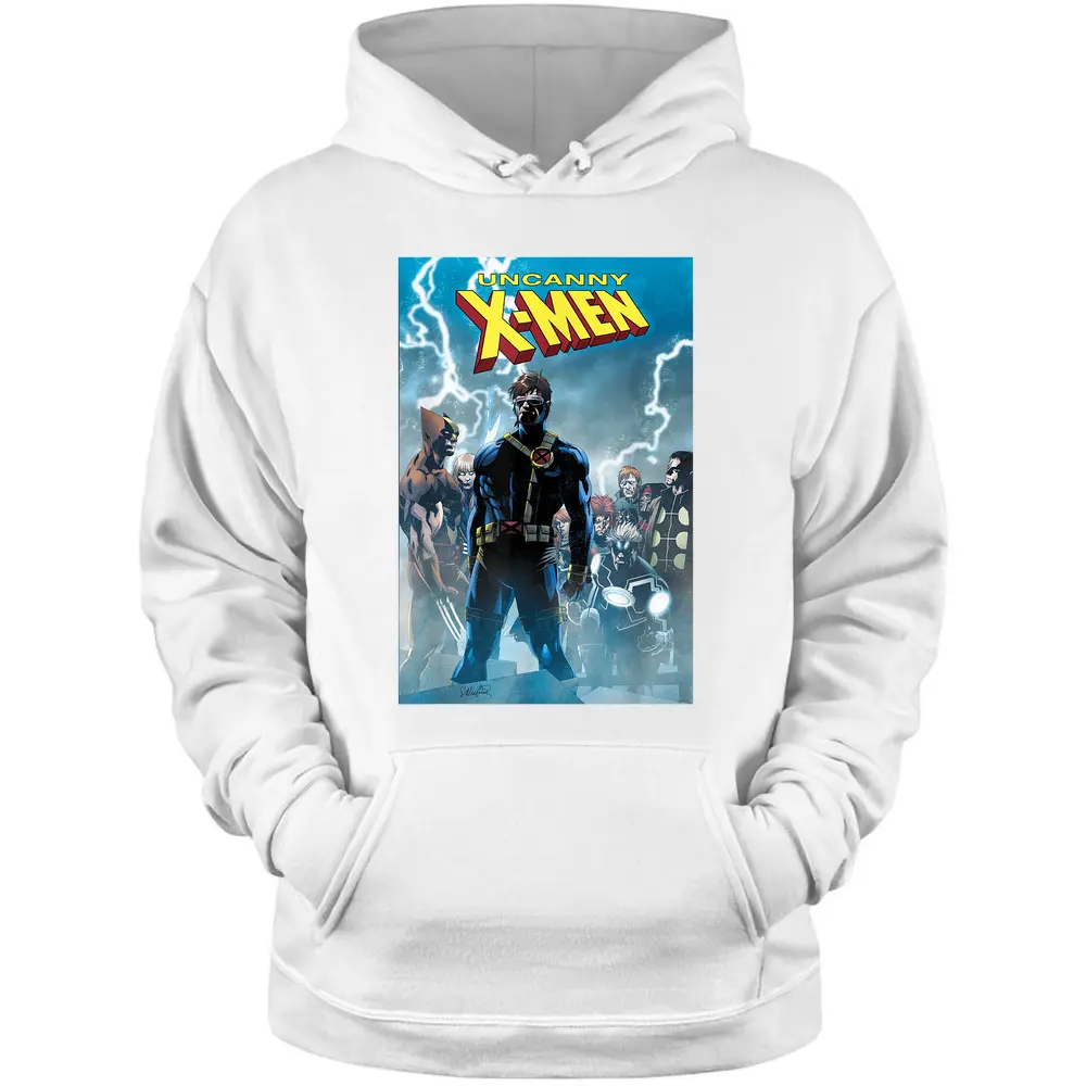 Marvel Comixology Uncanny X-men Group Shot Comic Book Cover Pullover Hoodie