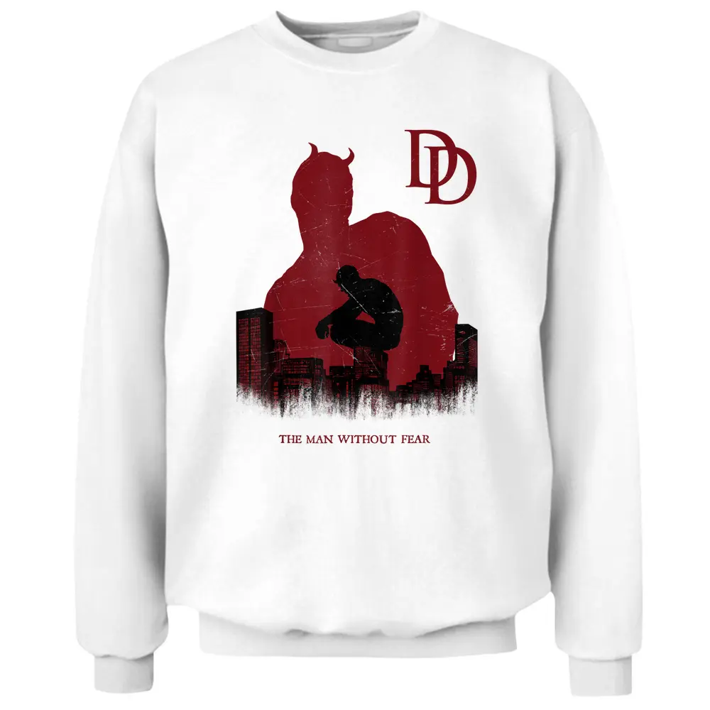 Marvel Daredevil A Man Without Fear Is Broken Within Pullover Sweatshirt