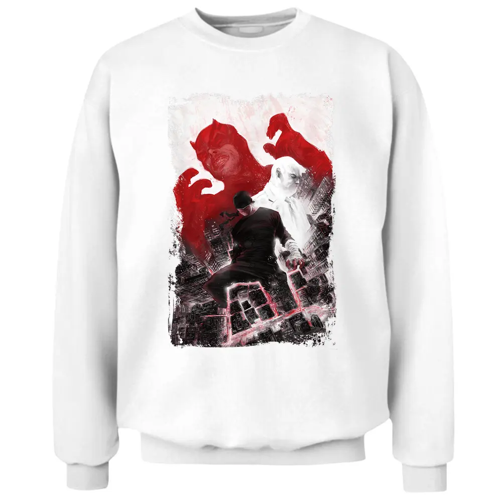 Marvel Daredevil And Kingpin Pullover Sweatshirt