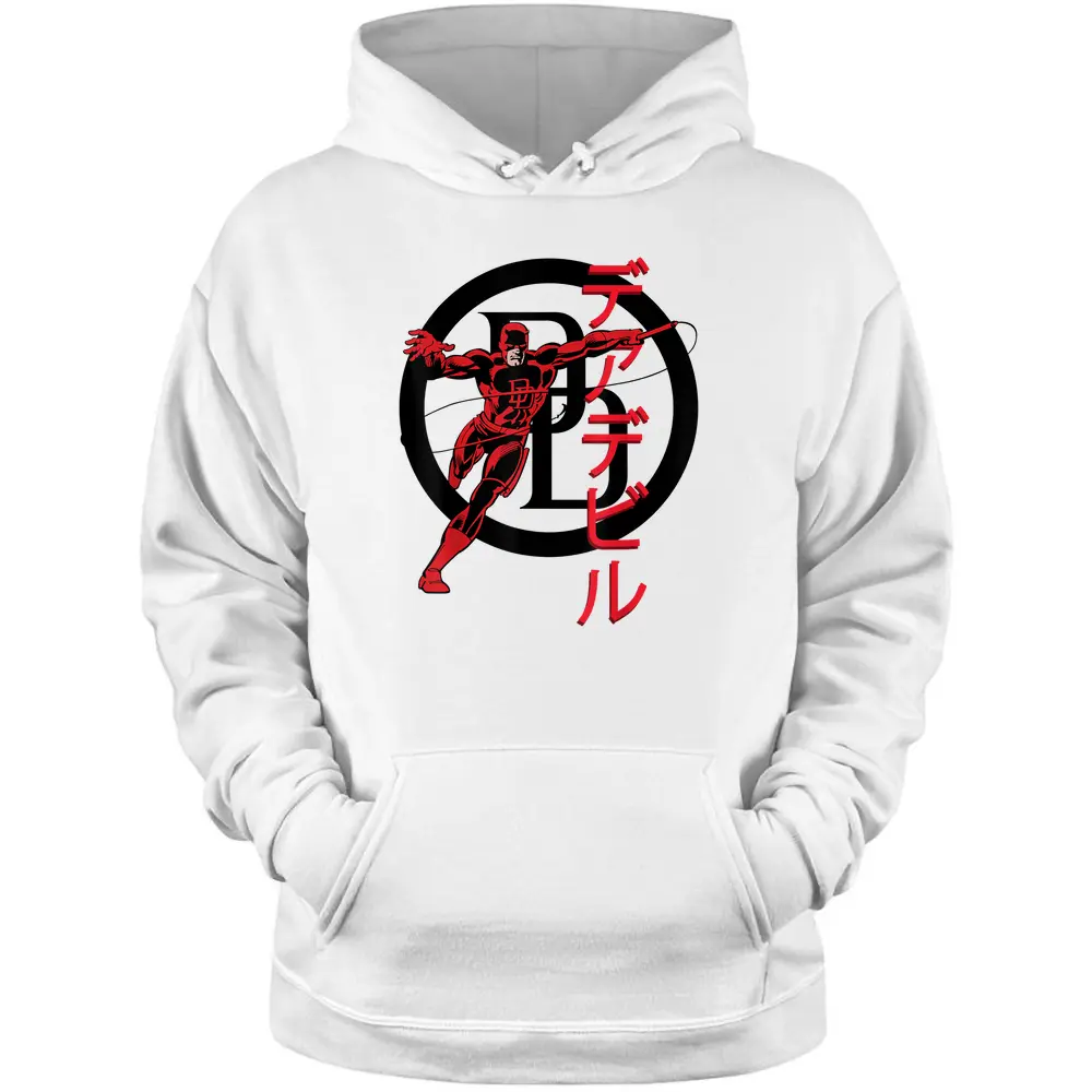 Marvel Daredevil Kanji Portrait Pullover Hoodie