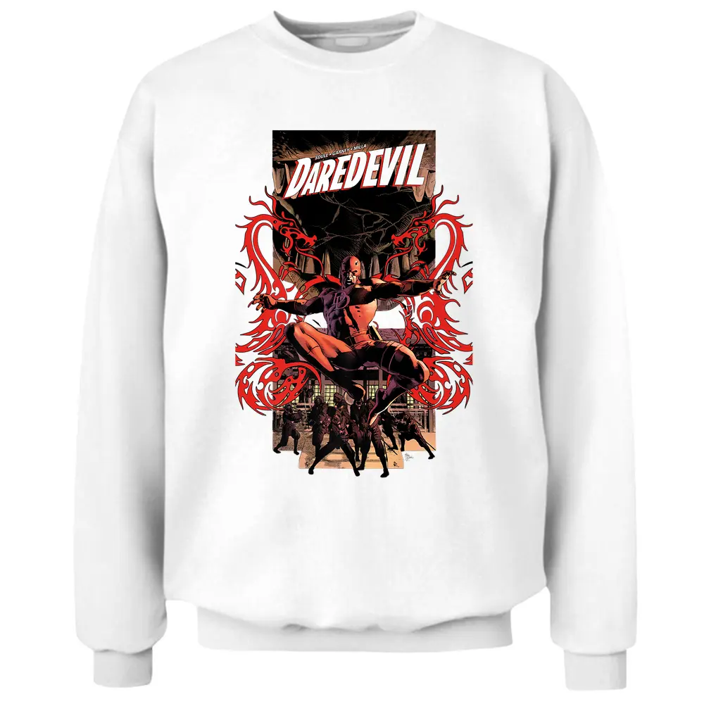 Marvel Daredevil Red Dragons Comic Cover Premium T-shirt Premium Pullover Sweatshirt