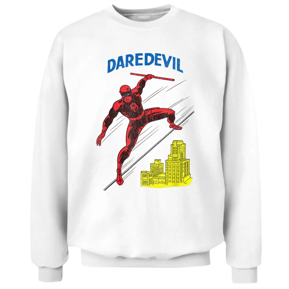 Marvel Daredevil Retro Comic Pullover Sweatshirt