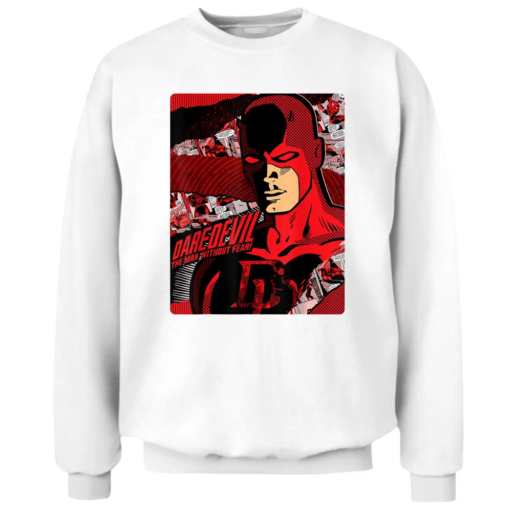 Marvel Daredevil The Man Without Fear Poster Pullover Sweatshirt