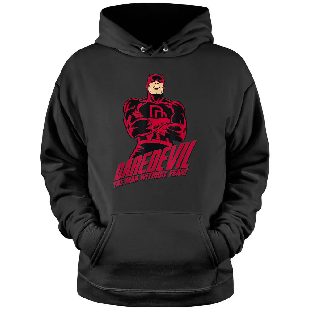 Marvel Daredevil The Man Without Fear Vintage Comic Icon Pullover Hoodie