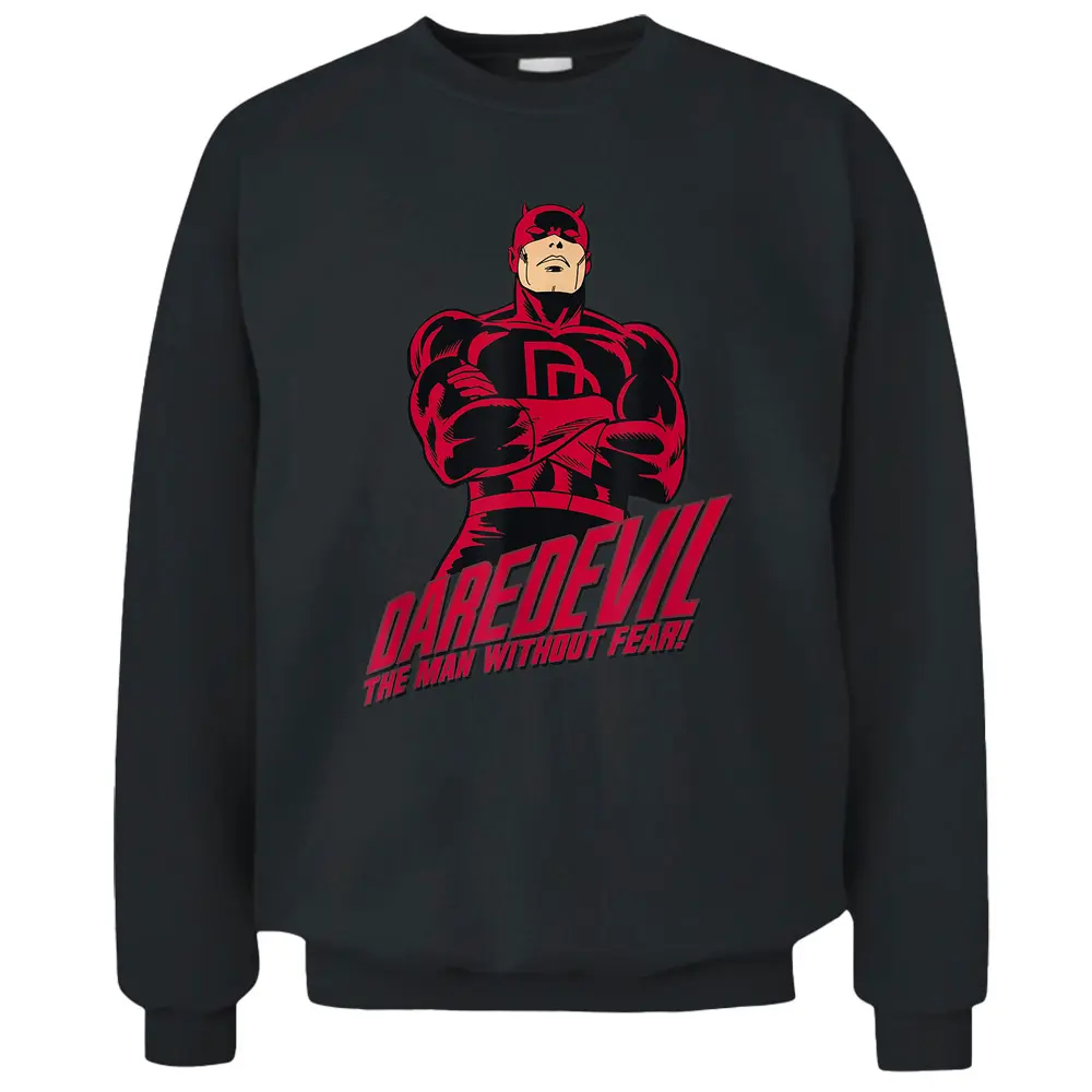 Marvel Daredevil The Man Without Fear Vintage Comic Icon Pullover Sweatshirt