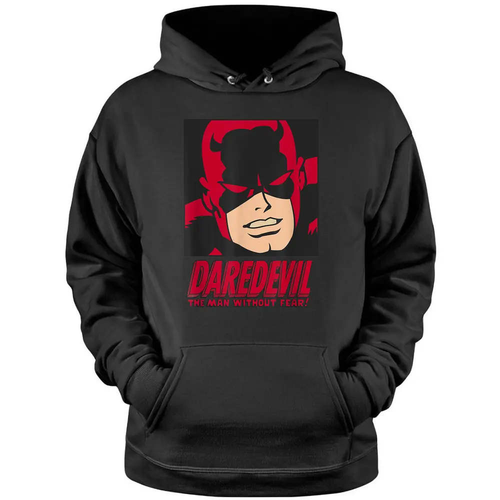 Marvel Daredevil The Man Without Fear Vintage Comic Icon_1 Pullover Hoodie