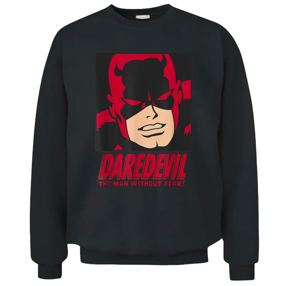 Marvel Daredevil The Man Without Fear Vintage Comic Icon_1 Pullover Sweatshirt