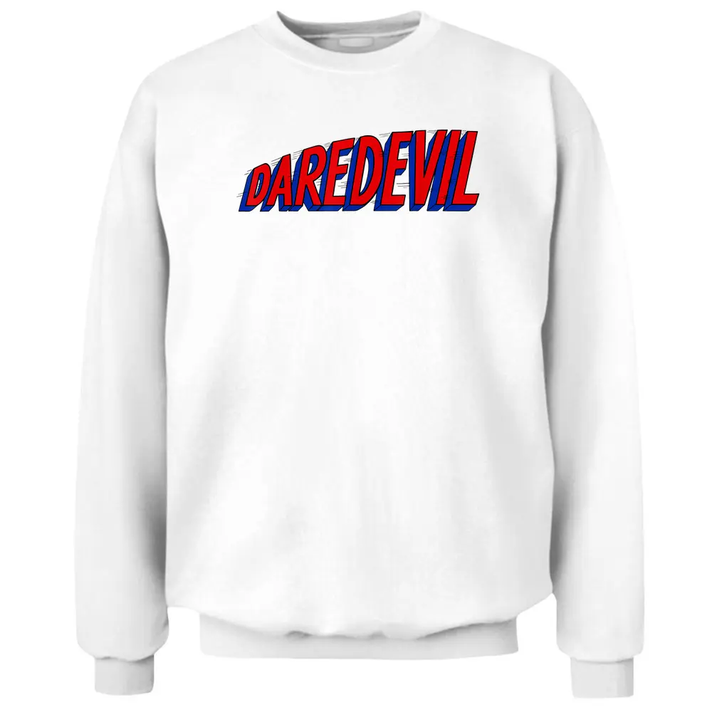 Marvel Daredevil The Ultimate Retro Logo Graphic Pullover Sweatshirt