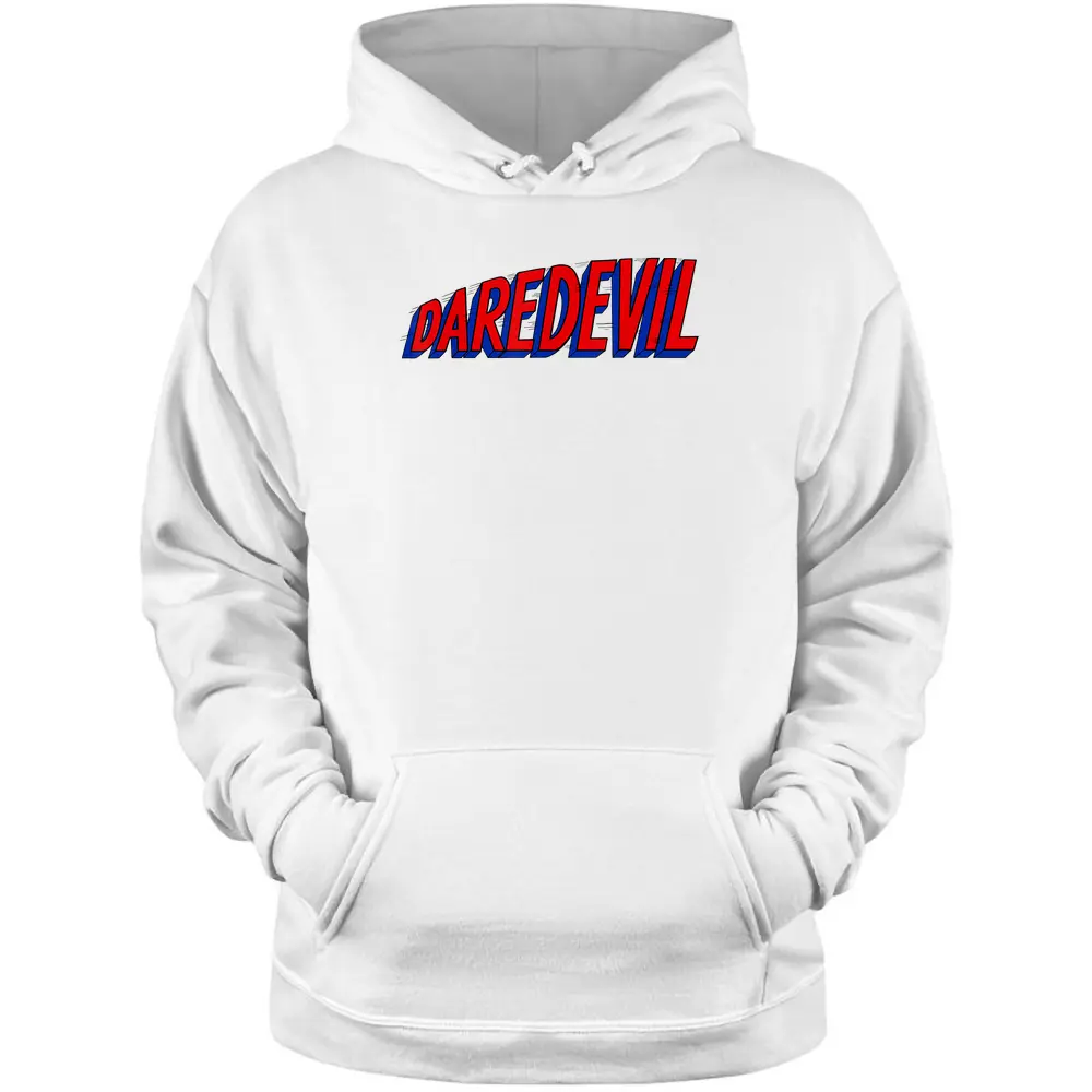 Marvel Daredevil The Ultimate Retro Logo Graphic Pullover Hoodie